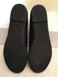 BRAND NEW CLARKS BLACK LEATHER BALLERINA FLATS SIZE 6/39
