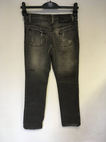 KSUBI GREY STRAIGHT LEG JEANS SIZE 10