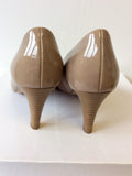 GABOR PATENT HEELED COURT SHOES SIZE 5/38