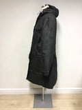 CRAGHOPPERS DARK GREY HOODED WATERPROOF & WINDPROOF COAT SIZE 16