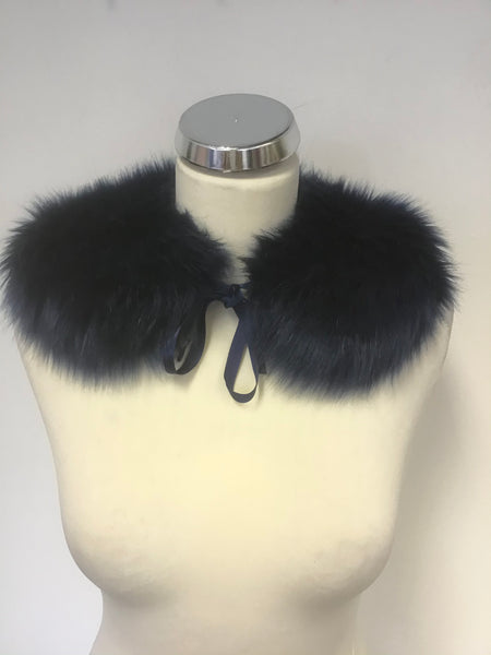 BRAND NEW CATH KIDSTON BLUE FAUX FUR COLLAR ONE SIZE