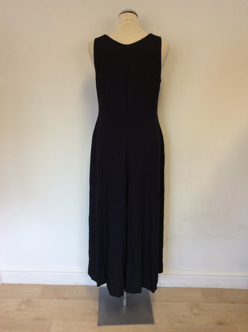 LAURA ASHLEY DARK BLUE SLEEVELESS LONG DRESS SIZE 12