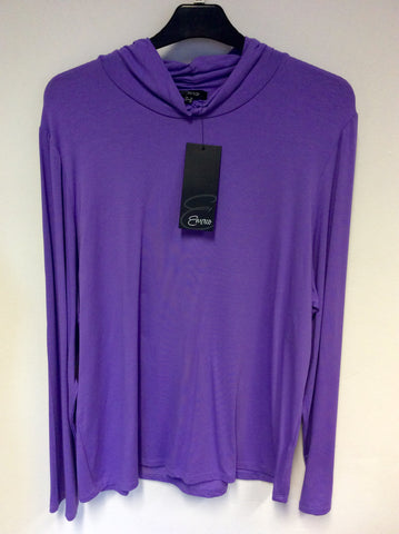 BRAND NEW EMRECO TWILIGHT PURPLE STRETCH TOP SIZE 20