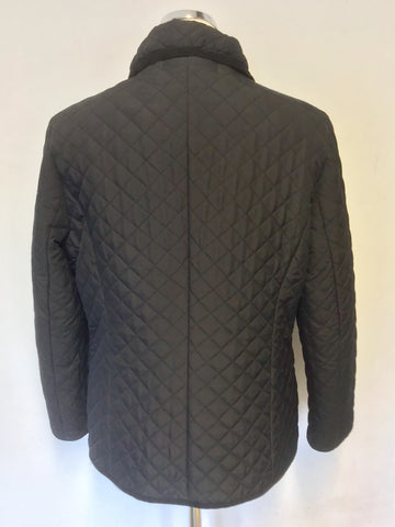 AUSTIN REED BLACK QUILTED JACKET SIZE M