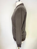 BRAND NEW PURE COLLECTION 100% SILK GREY ZIP UP JACKET SIZE 8