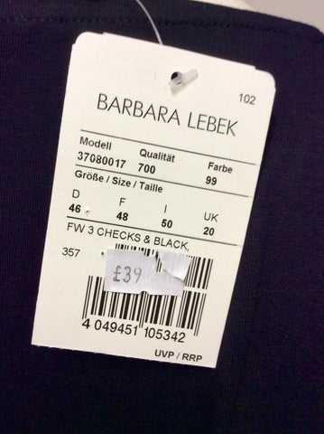 BRAND NEW BARBARA LEBEL PRINT SATIN FRONT TOP SIZE 20