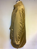 SPIRITO DI ARTIGIANO CHAMPAGNE GOLD LIGHTLY PADDED JACKET SIZE 22