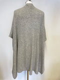 LK BENNETT CECILY WOOL & CASHMERE GREY MELANGE SLEEVELESS KNIT ONE SIZE