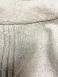THE WHITE COMPANY 100% CASHMERE BEIGE V NECK JUMPER SIZE M
