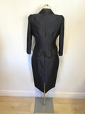 HOBBS INVITATION NAVY BLUE SPECIAL OCCASION DRESS SUIT WITH HATINATOR SIZE 10