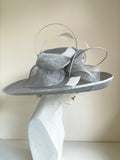 FAILSWORTH SILVER GREY WIDE BRIM  SPECIAL OCCASION HAT