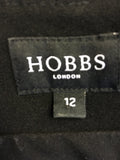 HOBBS BLACK SHORT SLEEVE PENCIL DRESS SIZE 12