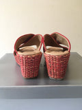 BRAND NEW GABOR CORAL SUEDE WEDGE HEEL MULES SIZE 3.5 /36