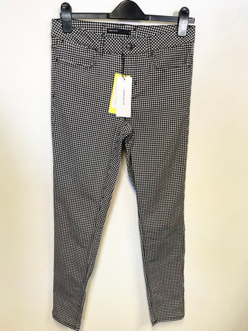 BRAND NEW KAREN MILLEN BLACK DOG TOOTH CHECK TROUSERS SIZE 10