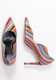 BRAND NEW PAUL SMITH ETTY SWIRL MULTI COLOURED LEATHER HEELS SIZE 4/37