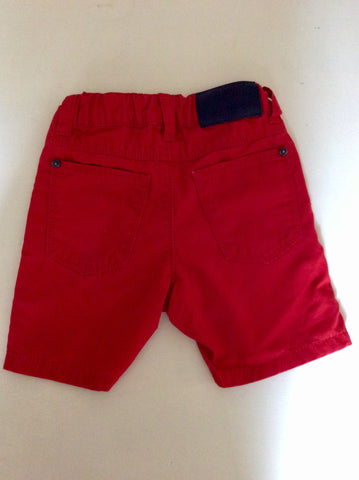 HUGO BOSS RED COTTON SHORTS AGE 9 YEARS