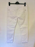 JAEGER WHITE ANKLE GRAZER JEANS SIZE 14