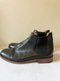 BEN SHERMAN BLACK LEATHER CHELSEA BOOTS SIZE 9.5/44