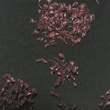 PHASE EIGHT BLACK & WINE FLORAL EMBROSSED PRINT PENCIL DRESS SIZE 20