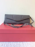 JACQUES VERT GREY SATIN SLINGBACK HEELS & MATCHING BAG SIZE 5/38