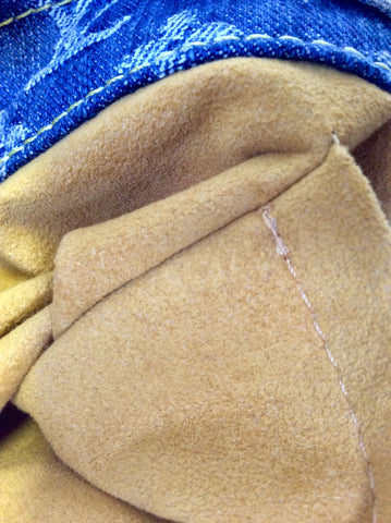 LOUIS VUITTON MONOGRAM BLUE DENIM SAC PLAT FLAT TOTE BAG LTD EDITION