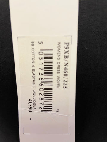 BRAND NEW PAUL SMITH BLACK LABEL BLACK COTTON FITTED SHIRT DRESS SIZE 40 UK 8/10