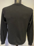 PRADA BLACK WOOL LONG SLEEVED JUMPER SIZE S/M