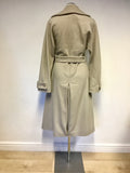 BRAND NEW REISS FAWN WOOL & CASHMERE BLEND KNEE LENGTH BELTED COAT SIZE S