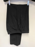REISS AMBROSE BLACK PINSTRIPE WOOL BLEND TROUSER SUIT SIZE 14
