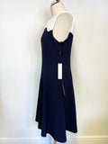 BRAND NEW ROMAN NAVY BLUE & WHITE TRIM FIT & FLARE DRESS SIZE 16