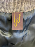 YORKSHIRE DESIGNER LISA JAYNE DANN FERN GREEN CHECK WOOL JACKET SIZE 12 APPROX