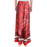 BRAND NEW RALPH LAUREN ZIAKASH RED PRINT WIDE LEG TROUSERS SIZE S