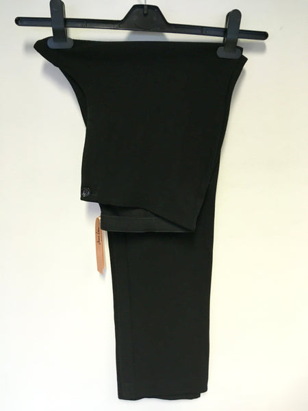 MARCCAIN BLACK STRETCH STRAIGHT LEG TROUSERS SIZE N5 UK 16