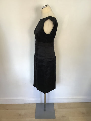 MONSOON BLACK SILK & COTTON BLEND SPECIAL OCCASION DRESS SIZE 10