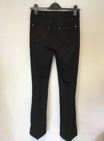 BRAND NEW KAREN MILLEN BLACK STRETCH BOOT LEG JEANS SIZE 10