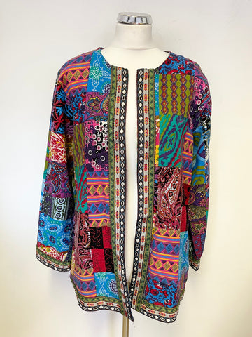 UNBRANDED MULTI COLOURED COTTON JACKET SIZE XL
