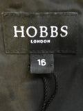 HOBBS BLACK CAP SLEEVE SPECIAL OCCASION DRESS SIZE 16