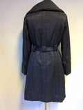 PLANET CHARCOAL GREY BELTED COAT SIZE 12
