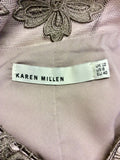 KAREN MILLEN MINK LACE TRIM SPECIAL OCCASION DRESS SIZE 12