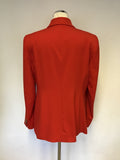 BRAND NEW MARKS & SPENCER RED DOUBLE BREASTED BLAZER SIZE 14