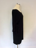 BRAND NEW CALVIN KLEIN BLACK ONE SLEEVE T SHIRT DRESS SIZE 44 UK 16