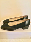BRAND NEW HERZAG DARK GREEN SUEDE & LEATHER COURT SHOES SIZE 5/38