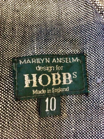 HOBBS DARK GREY MARL LINEN BLEND JACKET SIZE 10