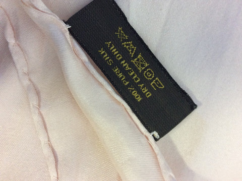 LOUIS VUITTON PALE PINK MONOGRAM PRINT SILK SCARF IN BOX