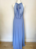 HOBBS CORNFLOWER BLUE LONG SPECIAL OCCASION MAXI DRESS SIZE 14