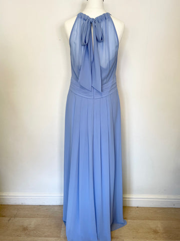 HOBBS CORNFLOWER BLUE LONG SPECIAL OCCASION MAXI DRESS SIZE 14