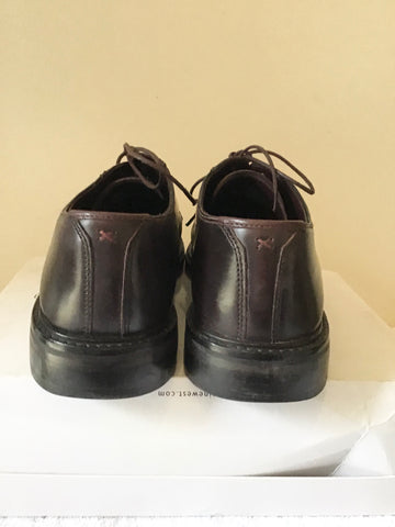 TED BAKER DARK BROWN LEATHER LACE UP SHOES SIZE 9/43