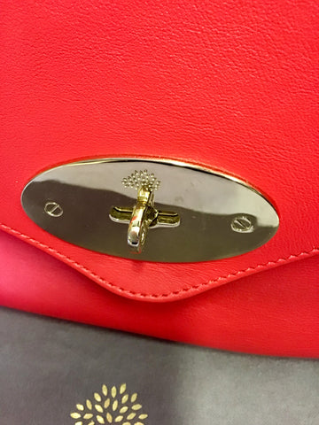 MULBERRY HIBISCUS CLASSIC WILLOW SILKY CALF LEATHER TOTE BAG