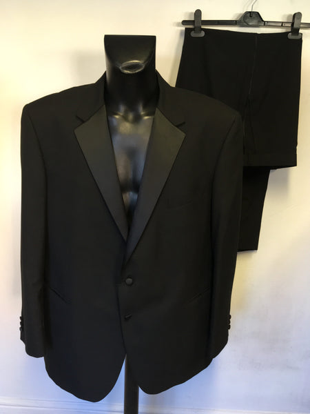 MARKS & SPENCER BLACK TUXEDO SUIT SIZE 48L/ 40W