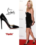 BRAND NEW CHRISTIAN LOUBOUTIN PIGALLE 120 BLACK PATENT LEATHER HEELS SIZE 37.5 FIT  UK 3.5/4
